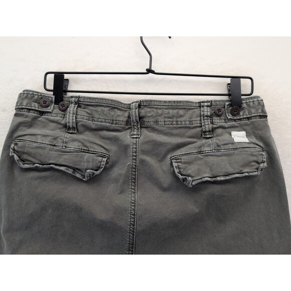 American Eagle Flex Cargo Pants Mens 32x34 Green Slim Straight With Ankle Ties - Picture 16 of 16